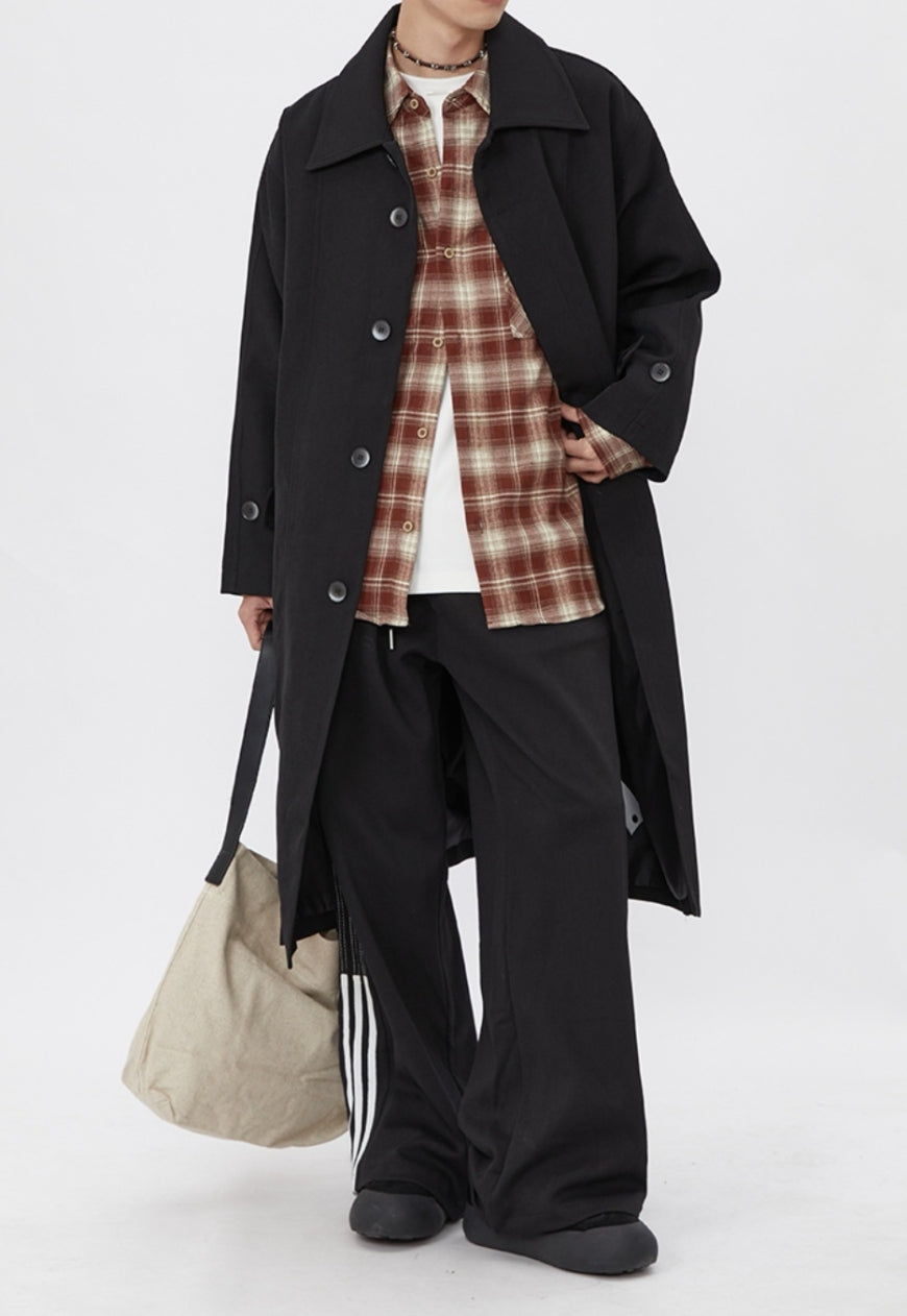Men's Fashionable long trench coat