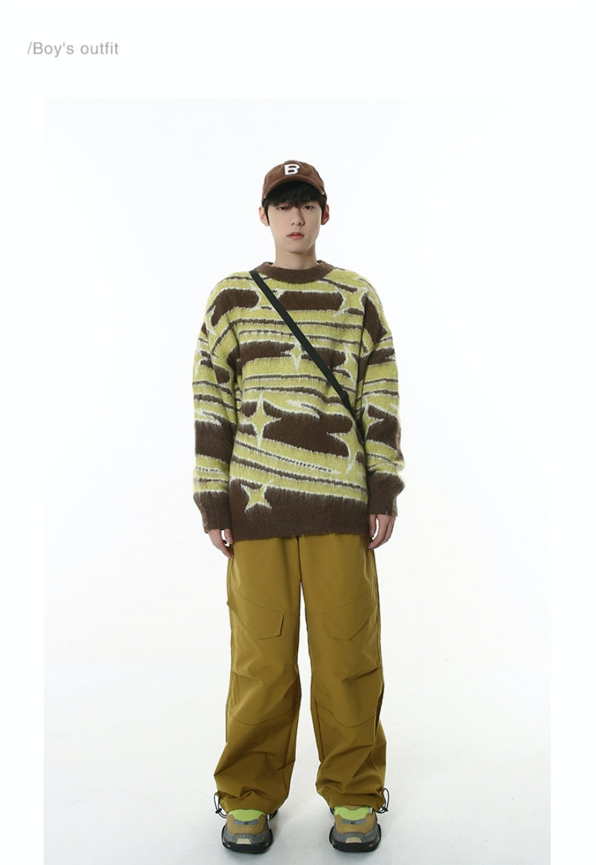 Men's Retro contrast sweater