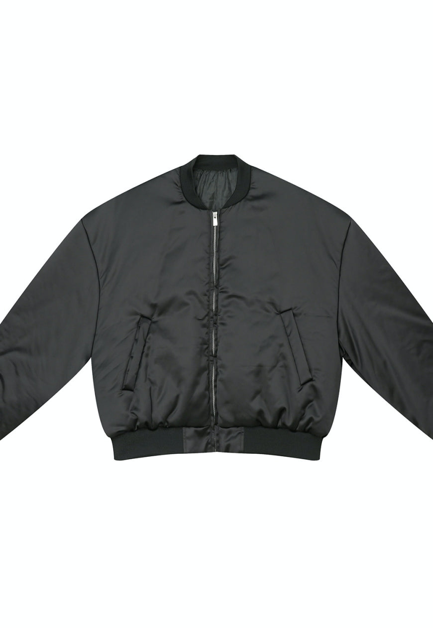 Men's Oversized short satin cotton coat
