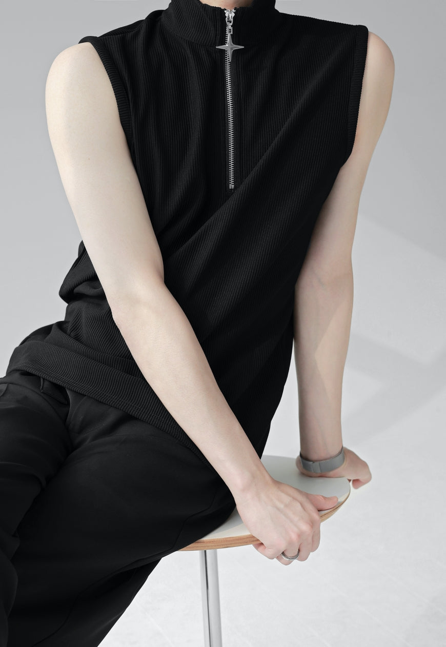 Men's Premium Half Zip Vest