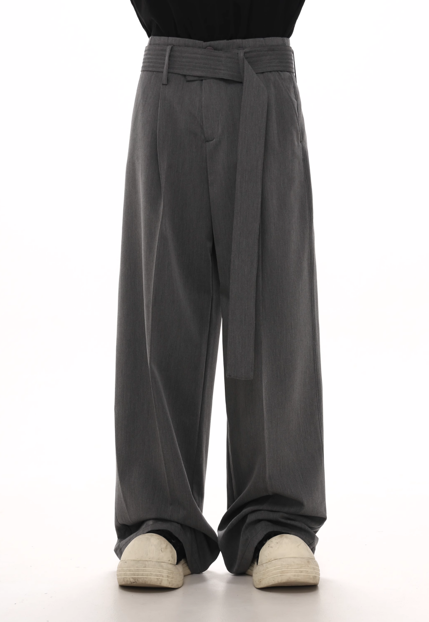 Men's Ribbon-decorated trousers