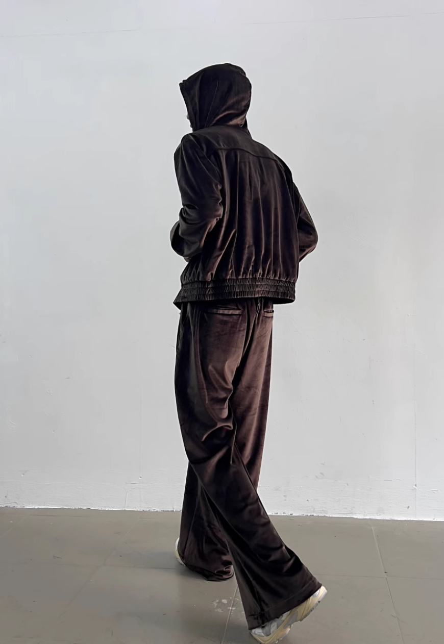 Unisex Temperament corduroy suit set