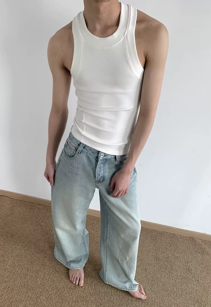 Men's Sculpted U-Neck Tank