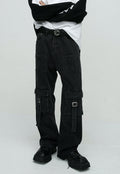 Unisex Cargo jeans with multi-pocket design
