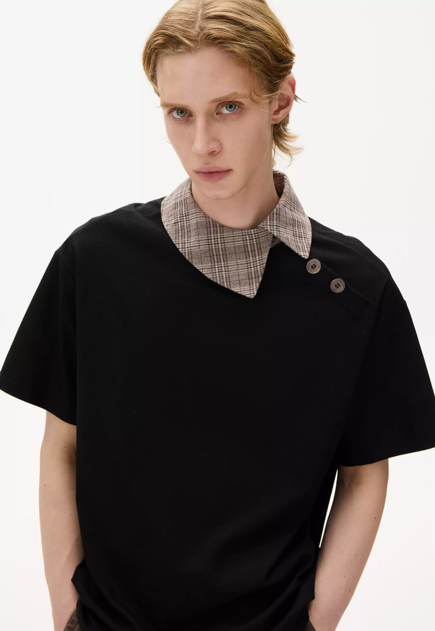 Men's Vintage Asymmetric Camp Shirt