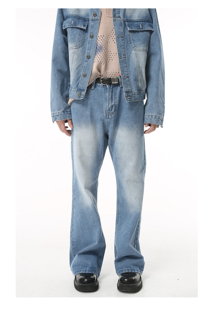 Men's flared denim jacket