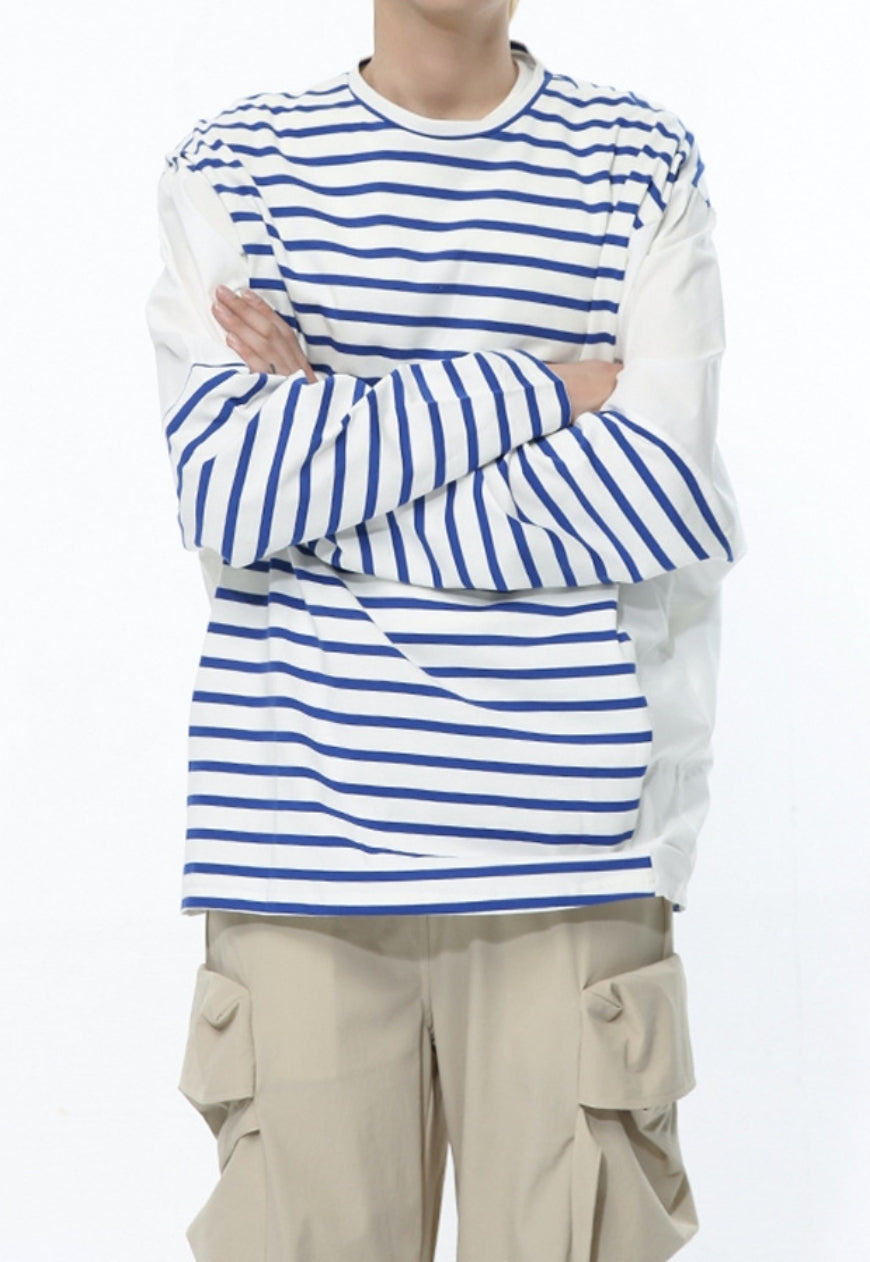 Men's striped design T-shirt