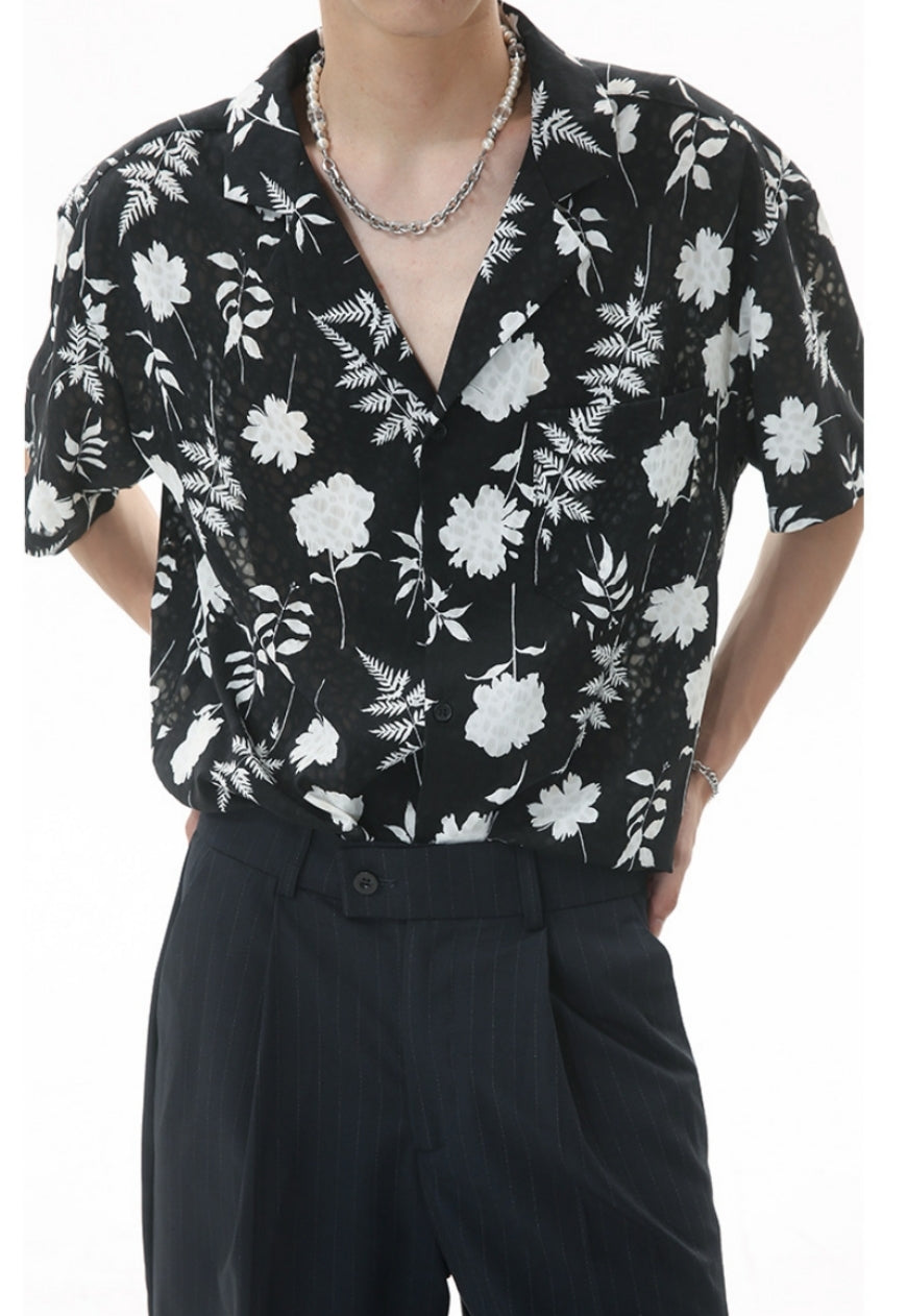 Men's vintage floral shirt