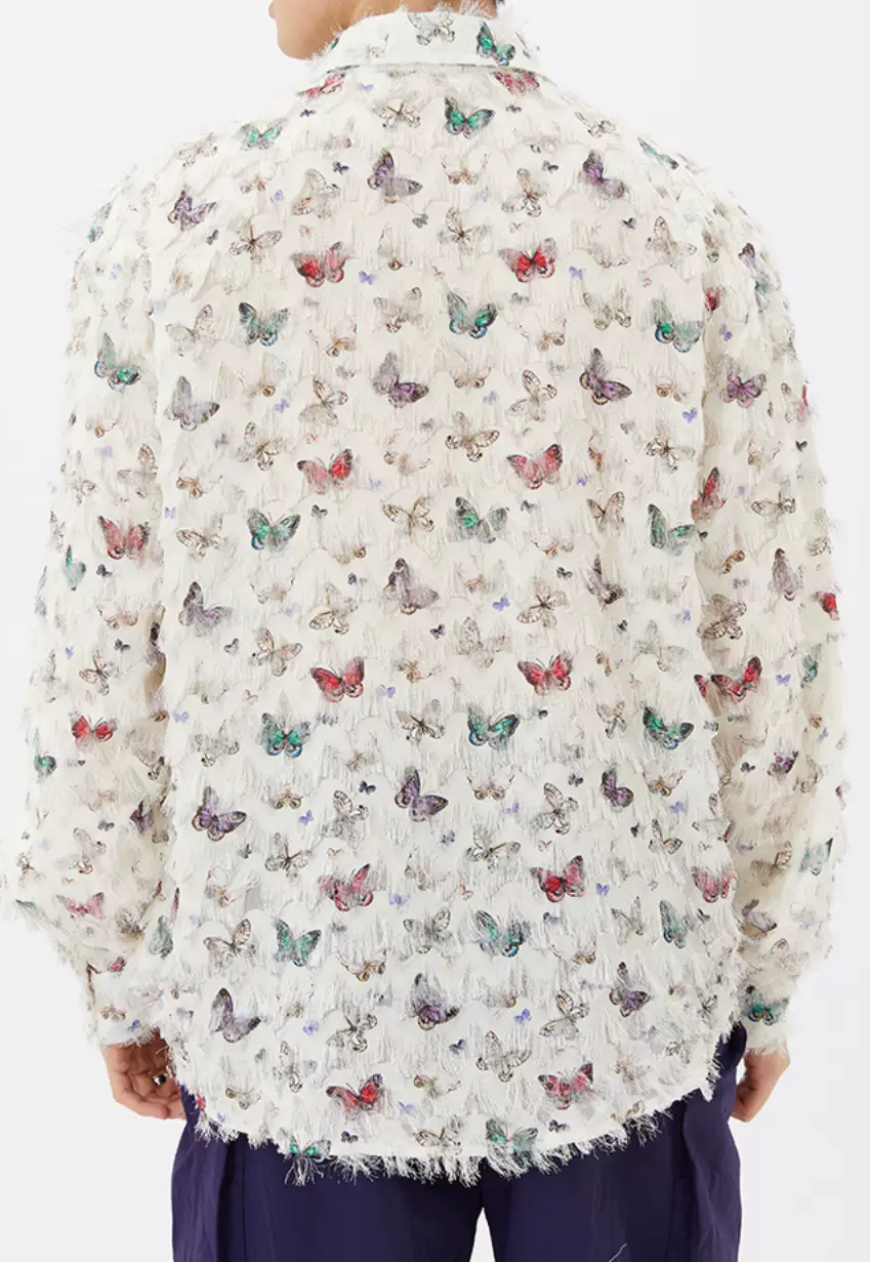 Unisex butterfly spring shirt