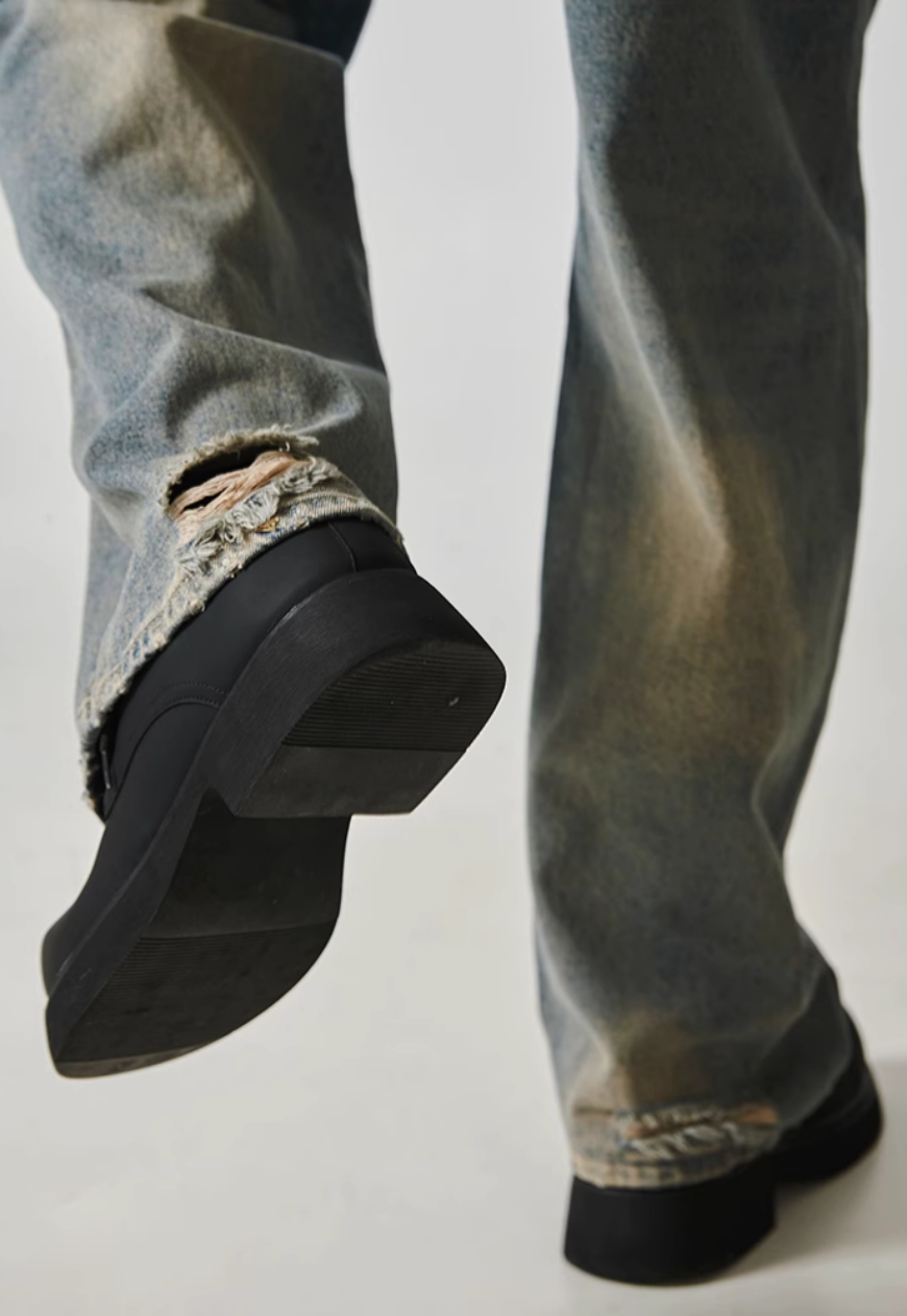 Men's vintage distressed jeans