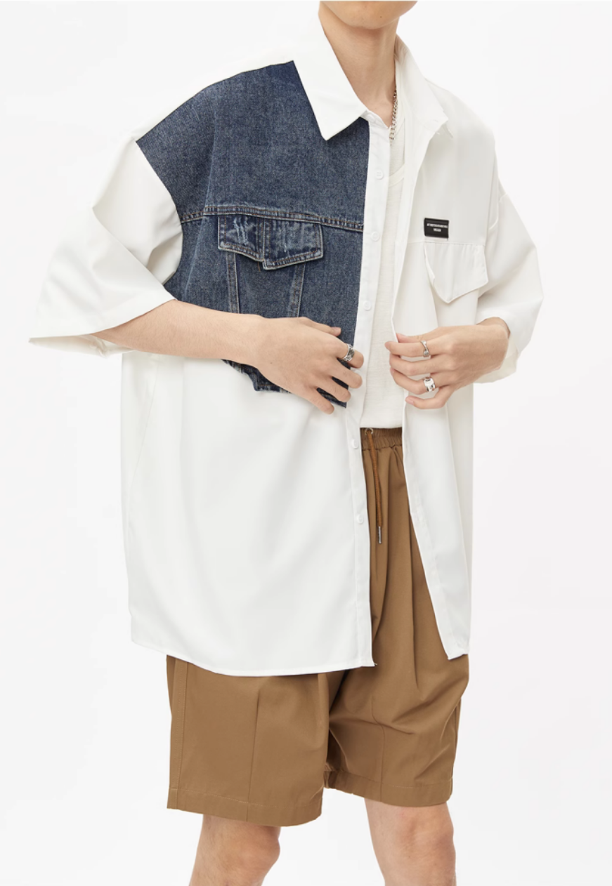 Men's denim design shirt