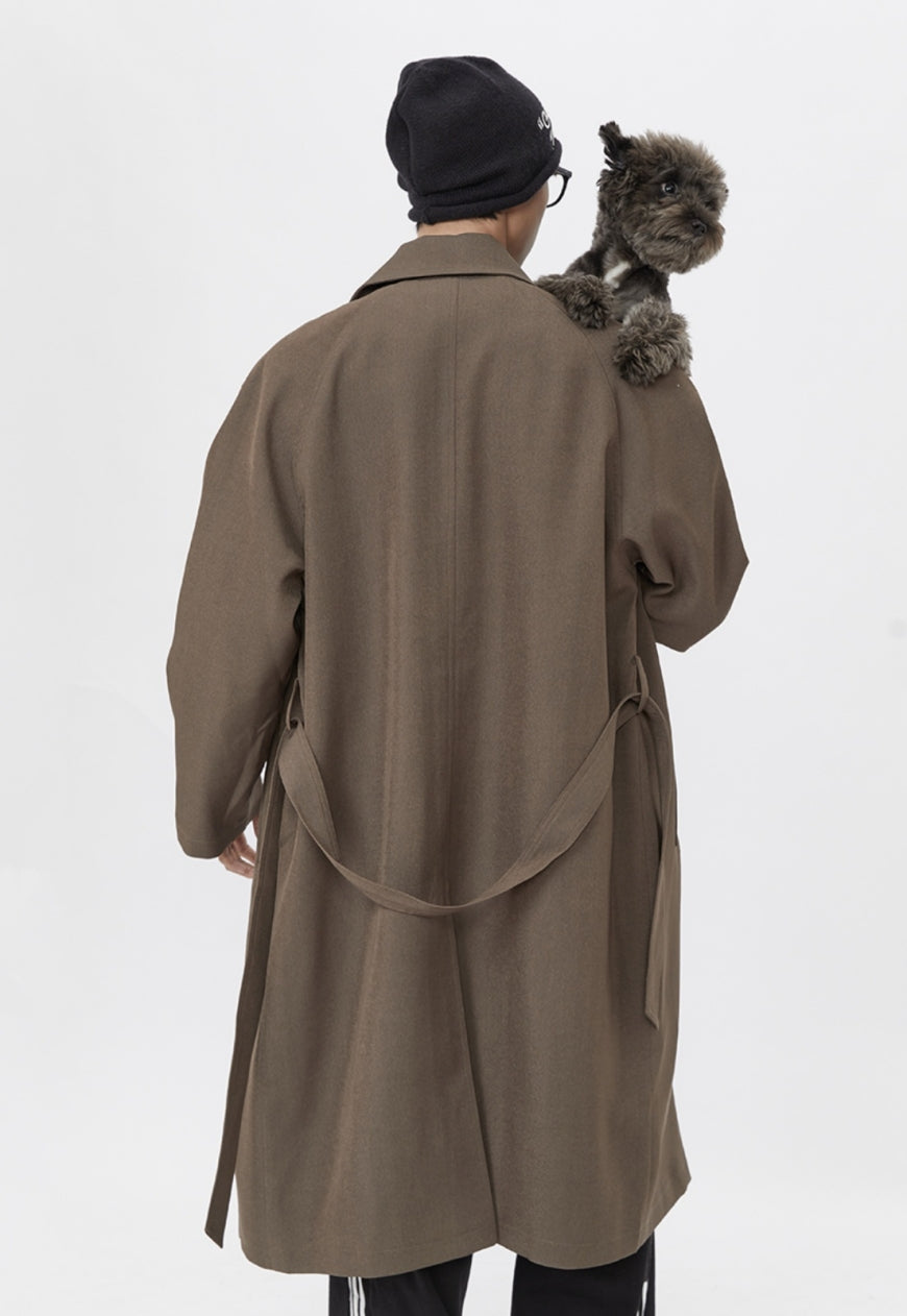 Men's Fashionable long trench coat