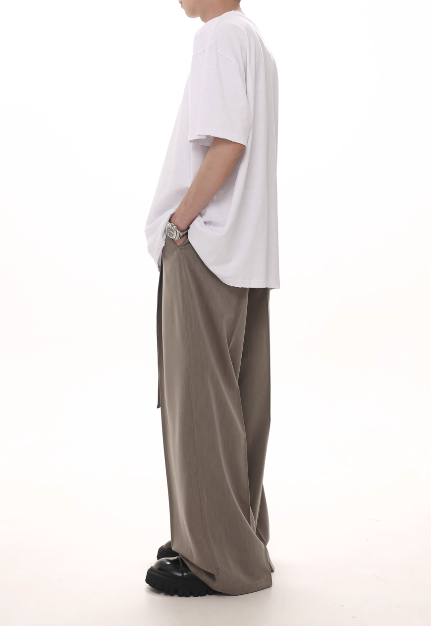 Men's Ribbon-decorated trousers