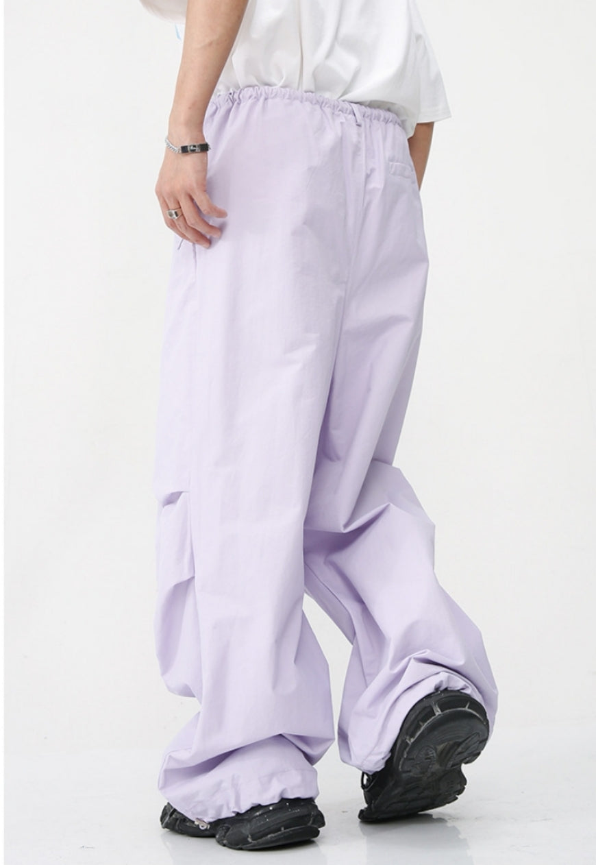 Unisex Loose Drape Elastic Trousers