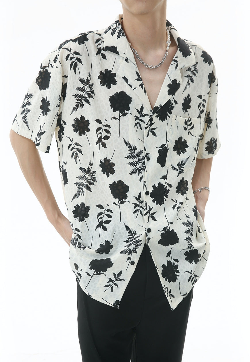 Men's vintage floral shirt