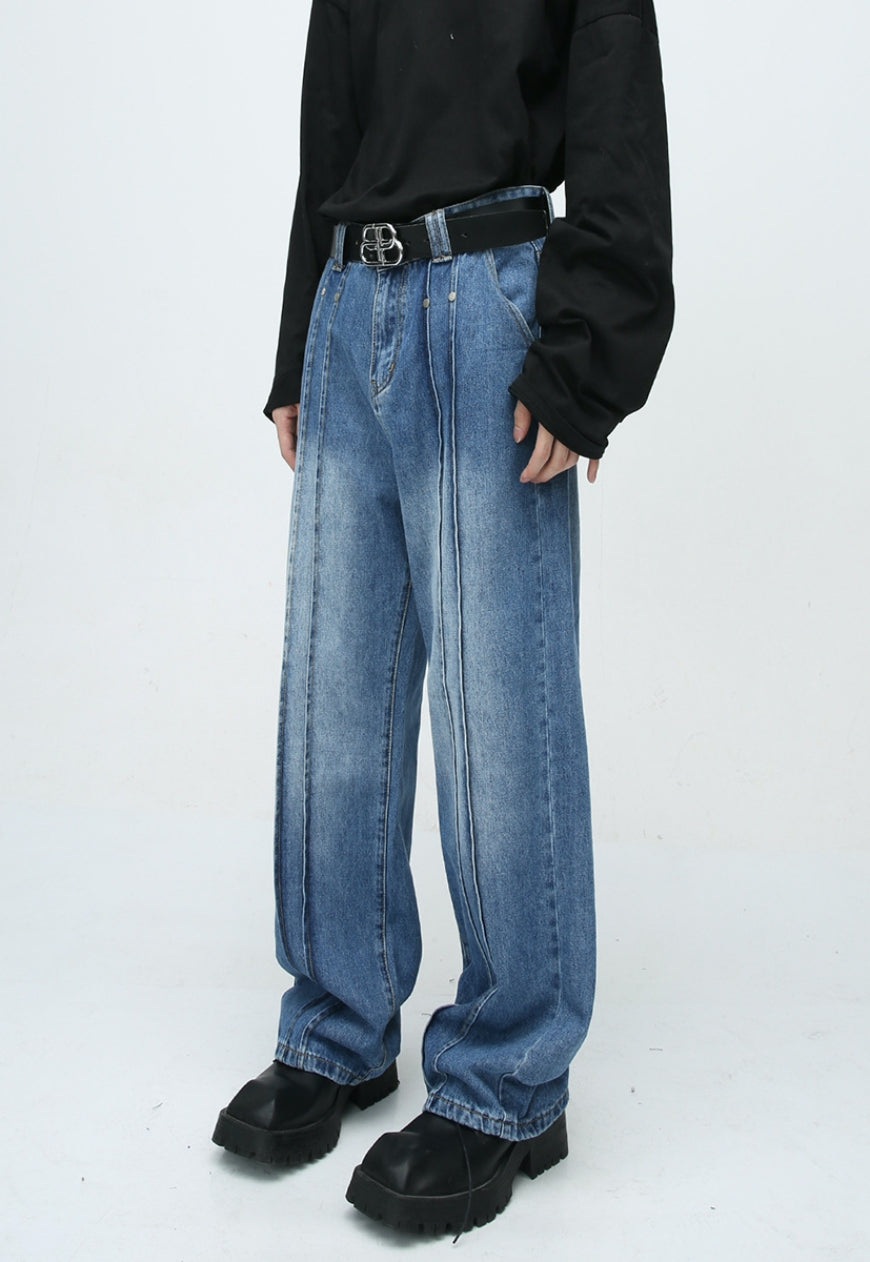 Unisex Design patchwork jeans