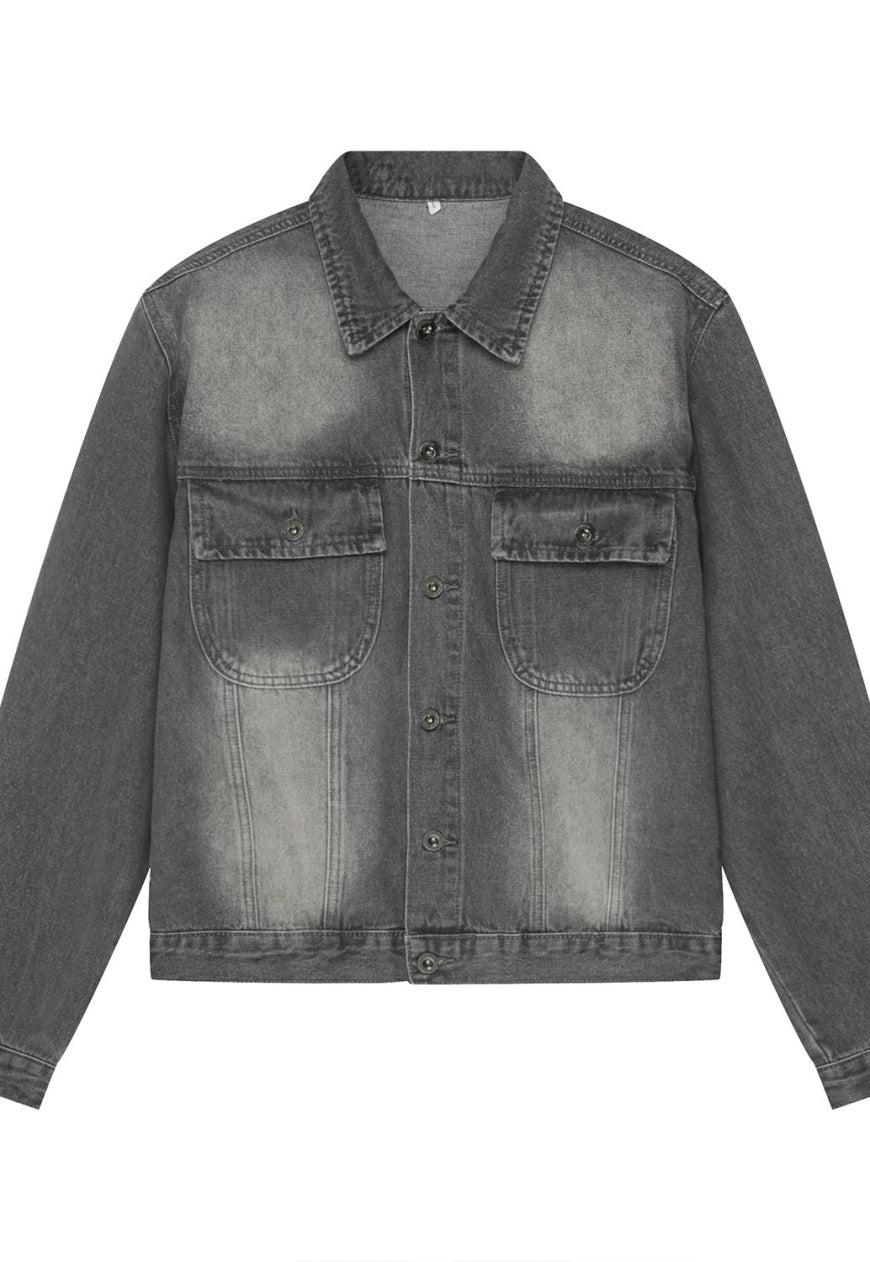 Men's flared denim jacket