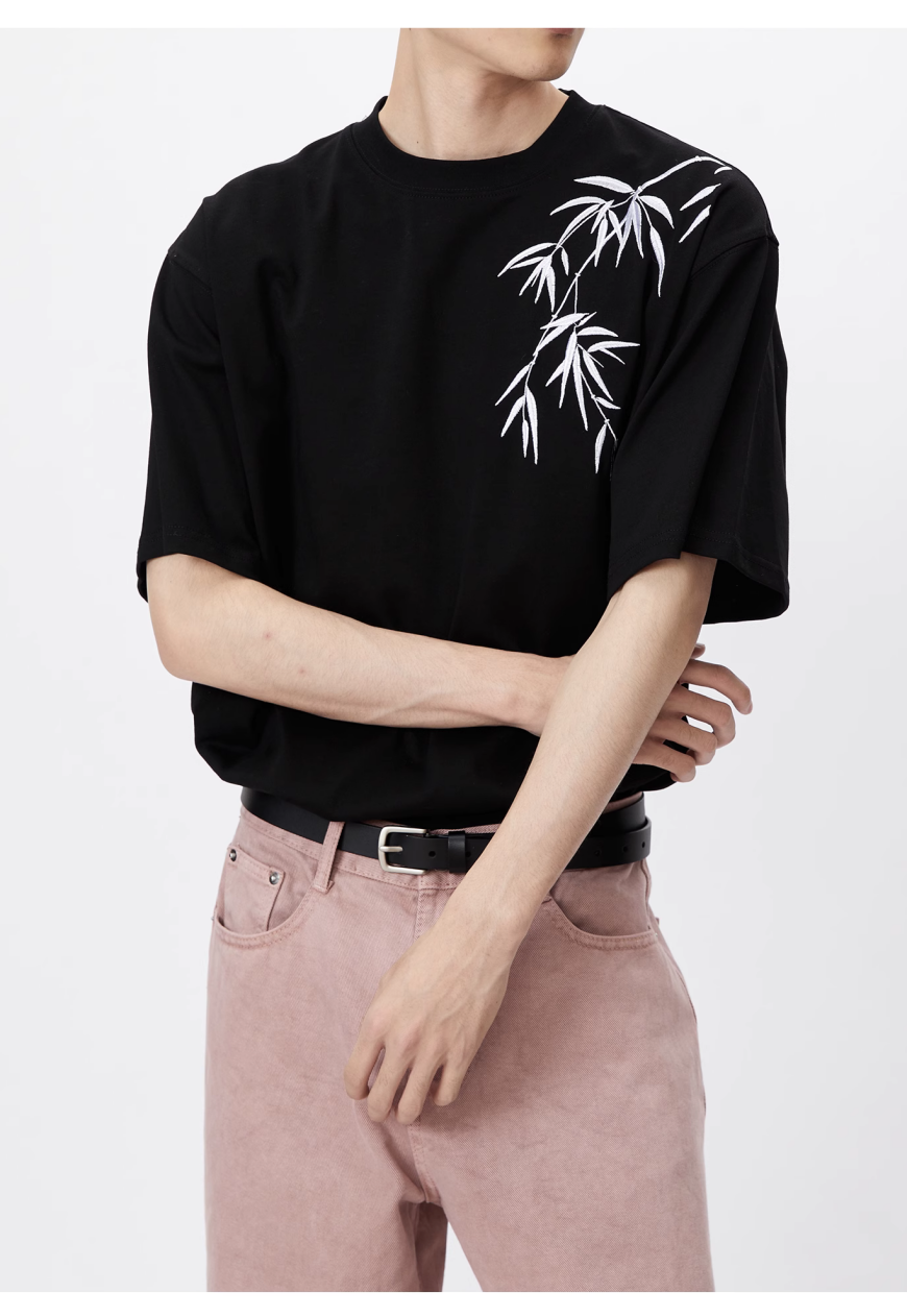Men's bamboo embroidery shirts