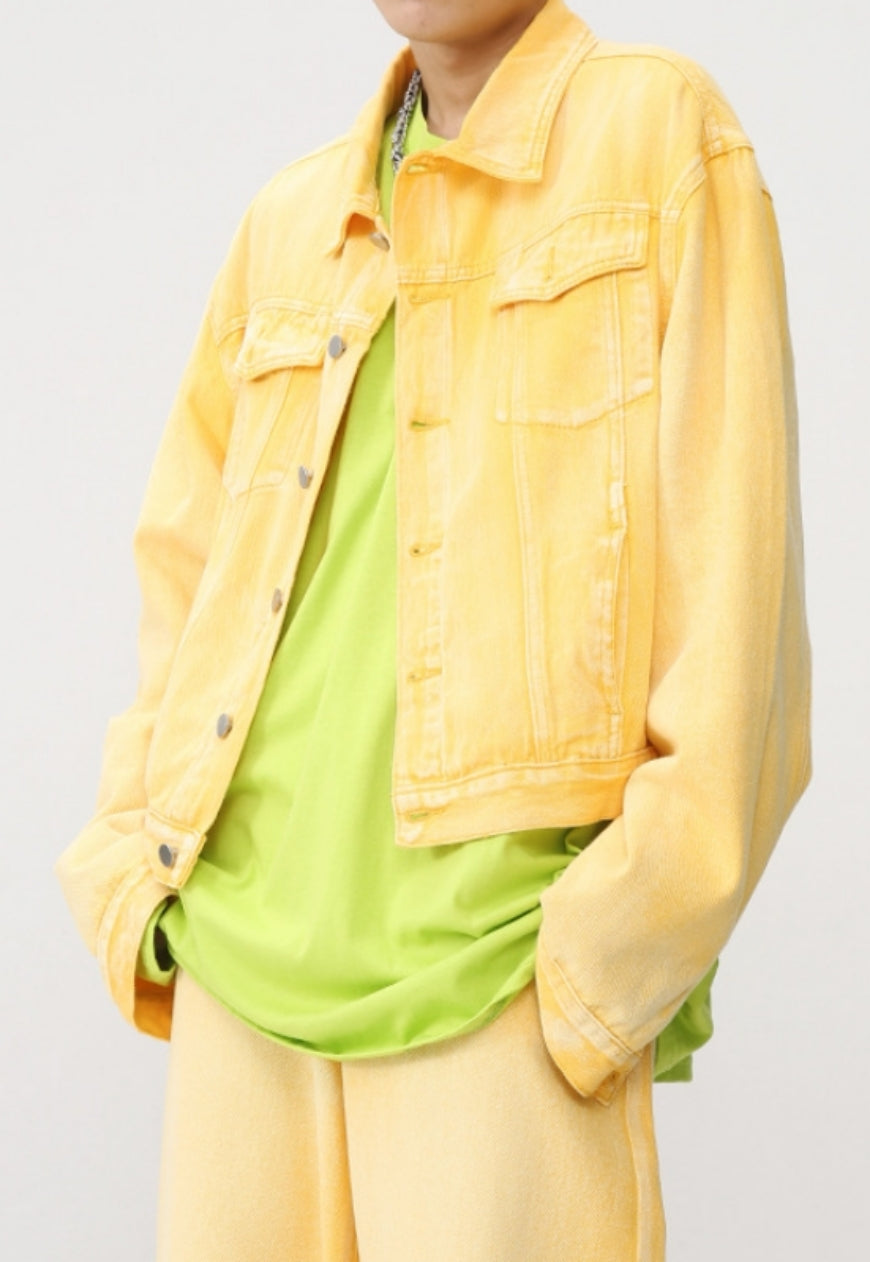 Men's spring summer casual denim suit