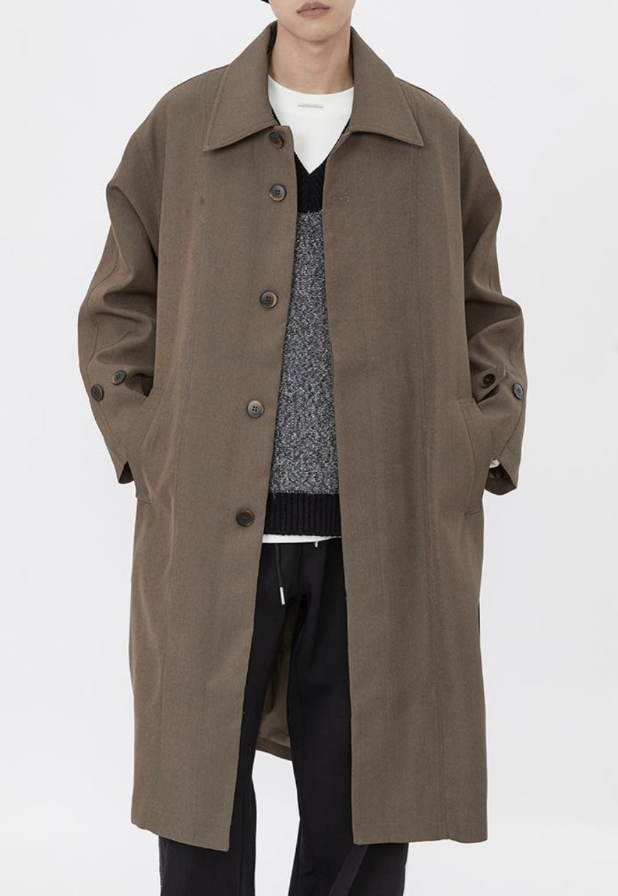 Men's Fashionable long trench coat