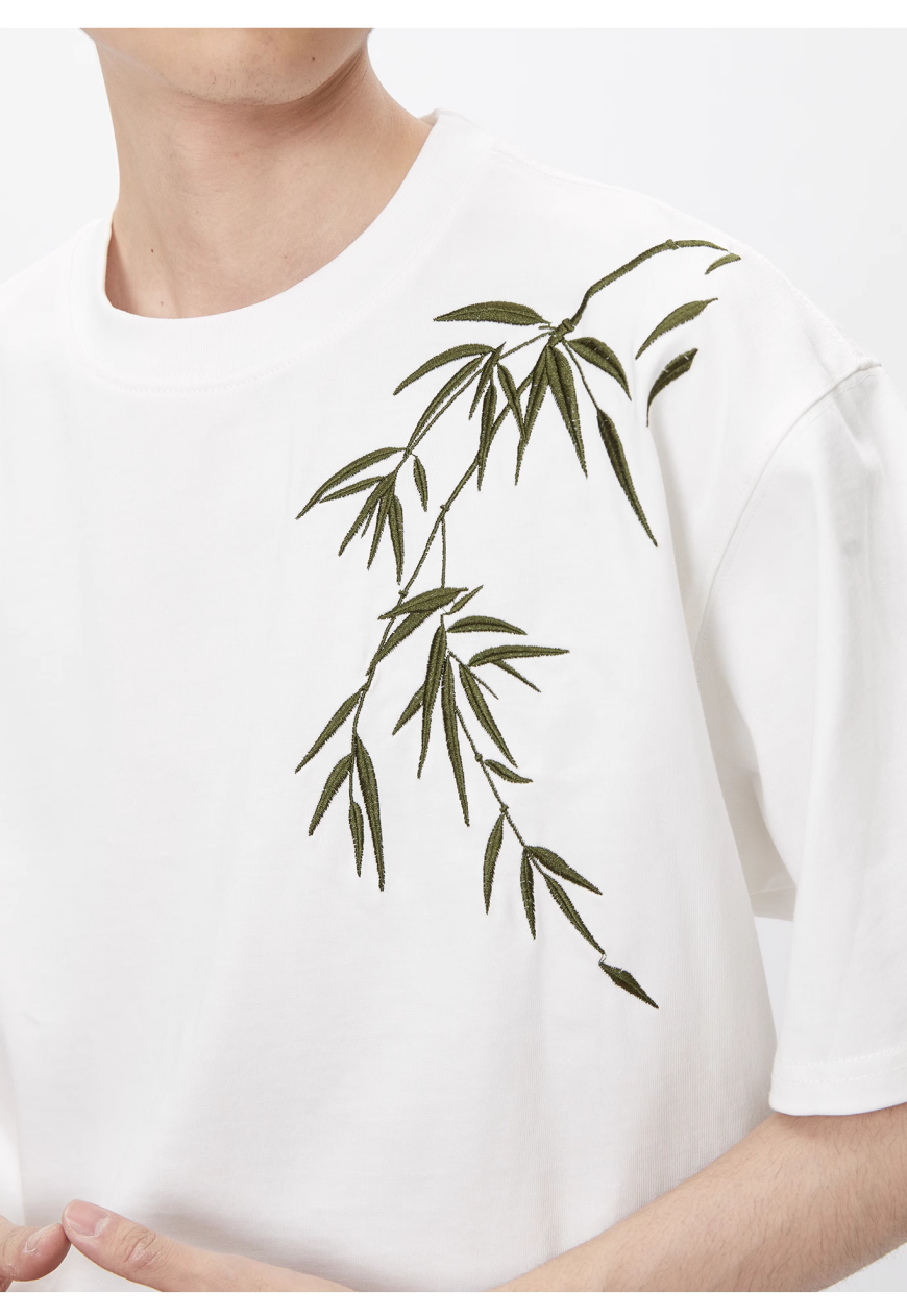 Men's bamboo embroidery shirts