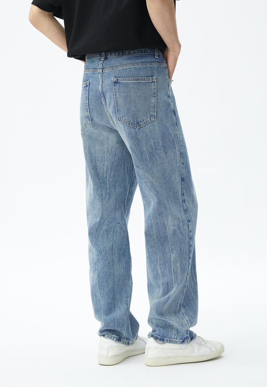 Unisex Vintage Light Jeans