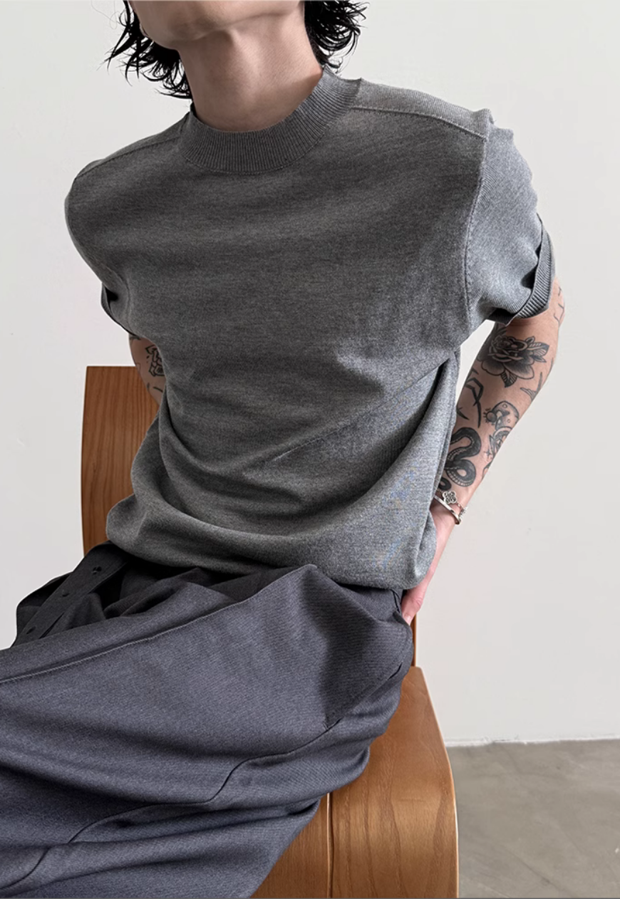 Men's Stand collar sweater