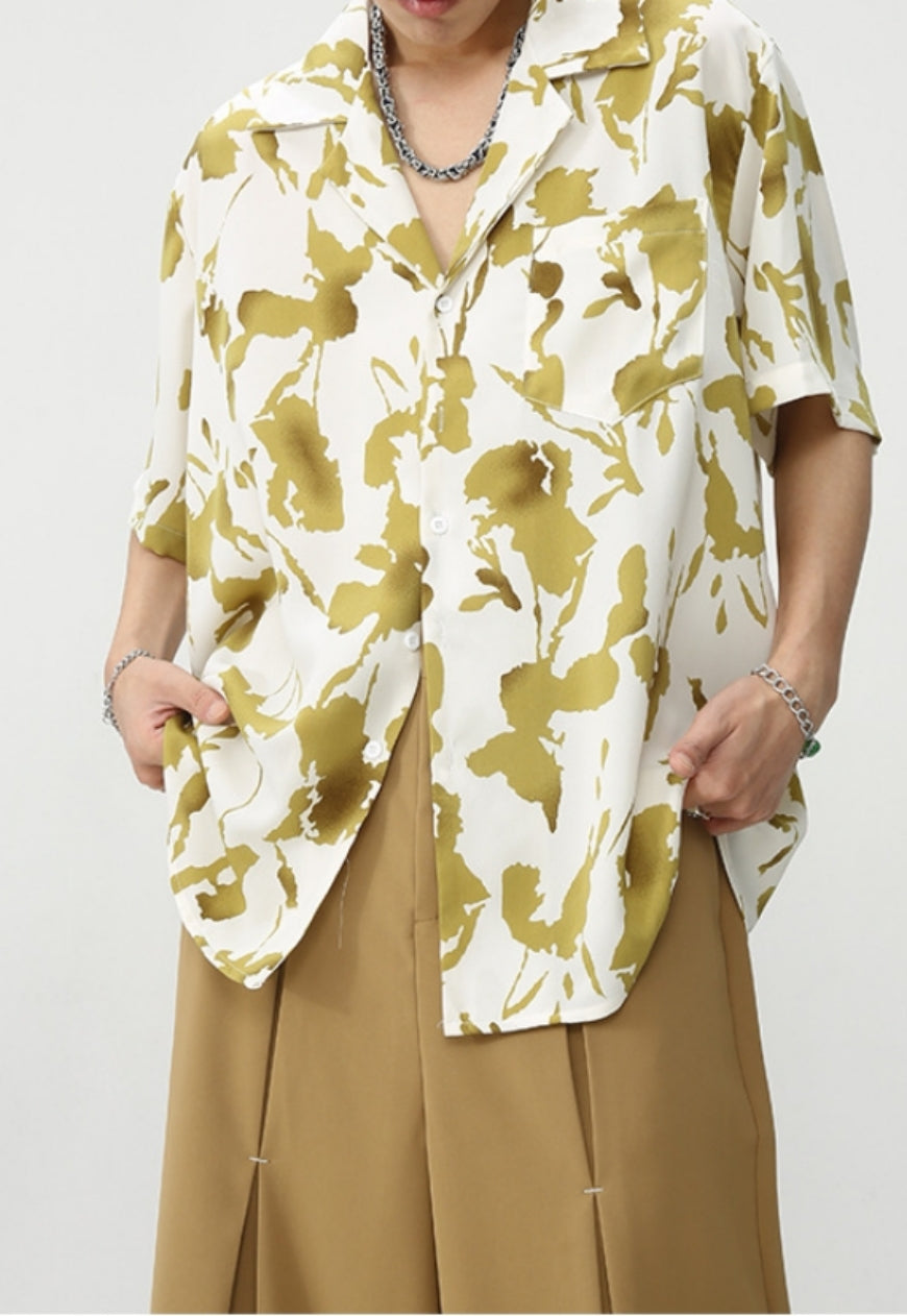 Men's Loose Vintage Floral Shirt SS2023 VOL.3