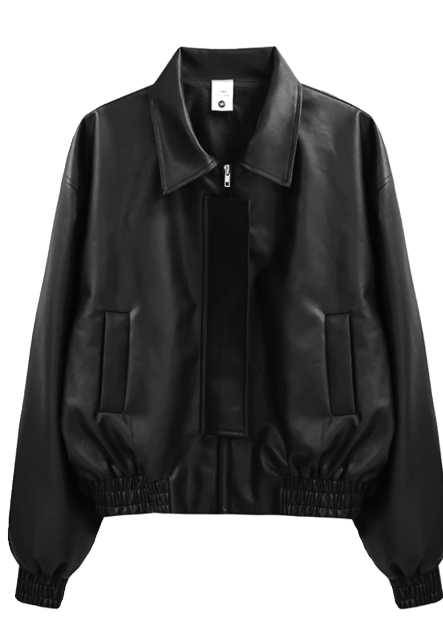 Men's Retro PU leather jacket