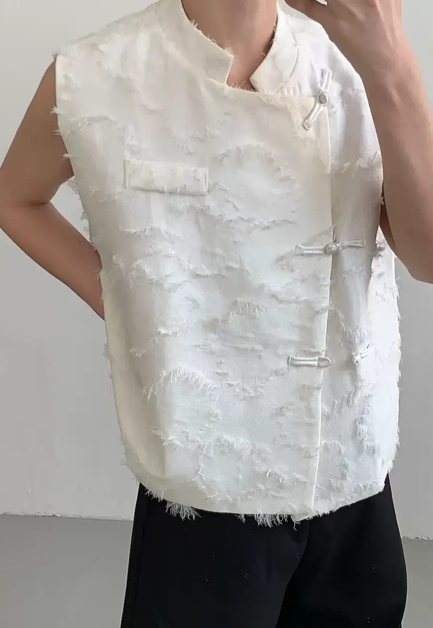 Men's vintage jacquard vest