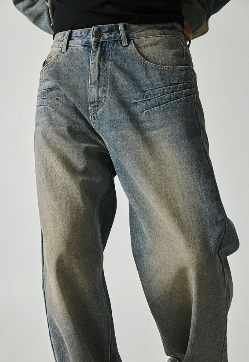 Men's vintage distressed jeans