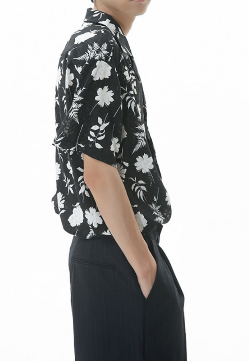 Men's vintage floral shirt