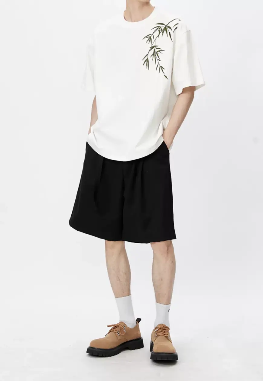 Men's bamboo embroidery shirts