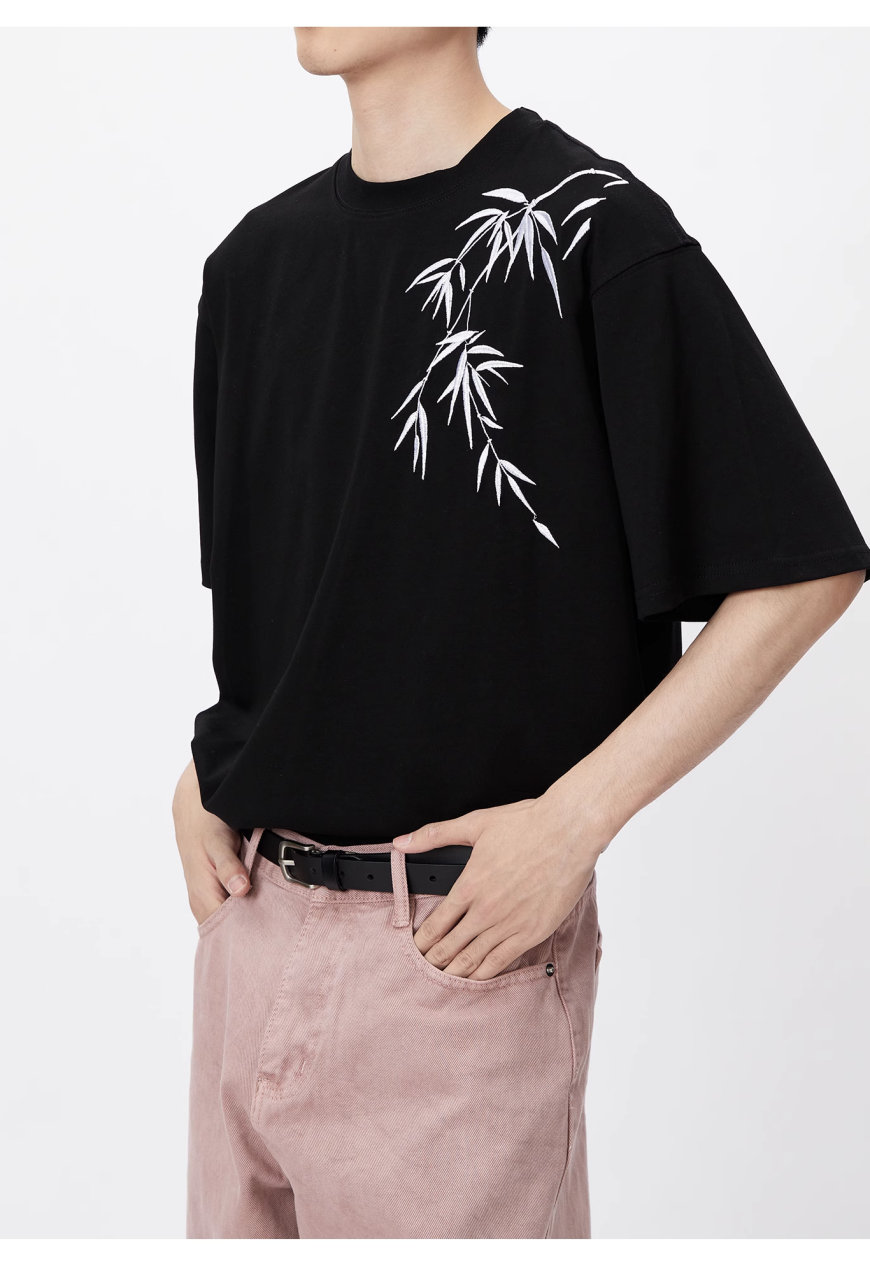 Men's bamboo embroidery shirts