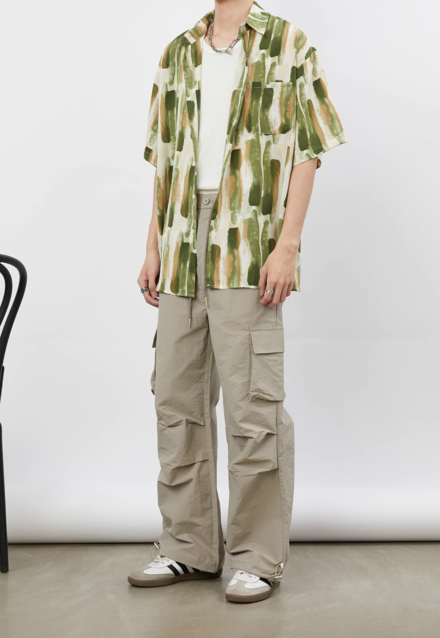 Men's Design inspired oil painting shirt