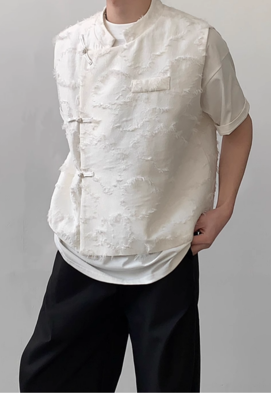 Men's vintage jacquard vest