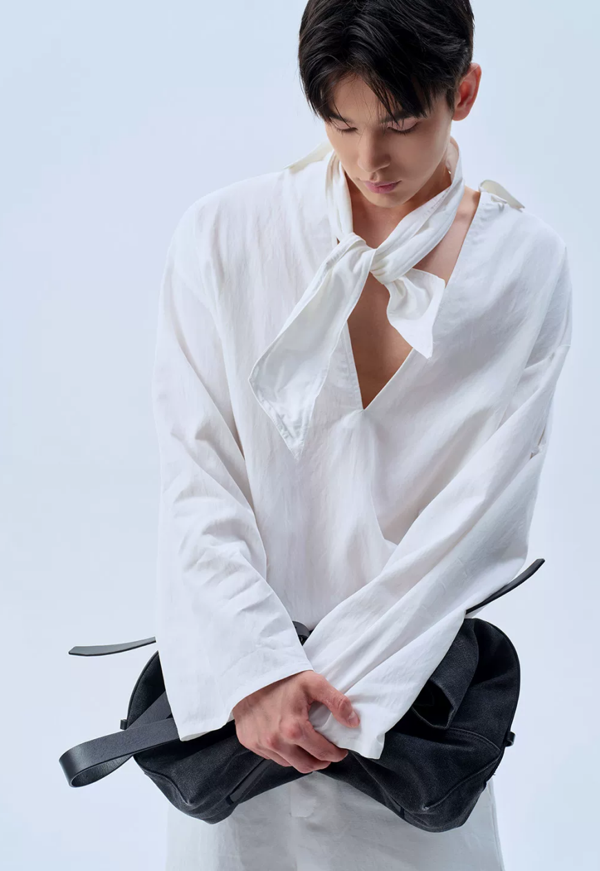 Men's Quiet Luxury Drape Shirt