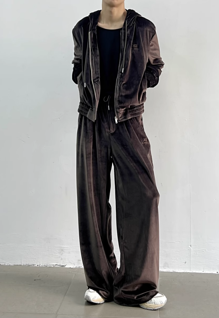 Unisex Temperament corduroy suit set