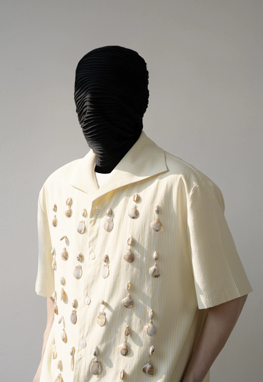 Men's Shell-Embellished Resort Shirt
