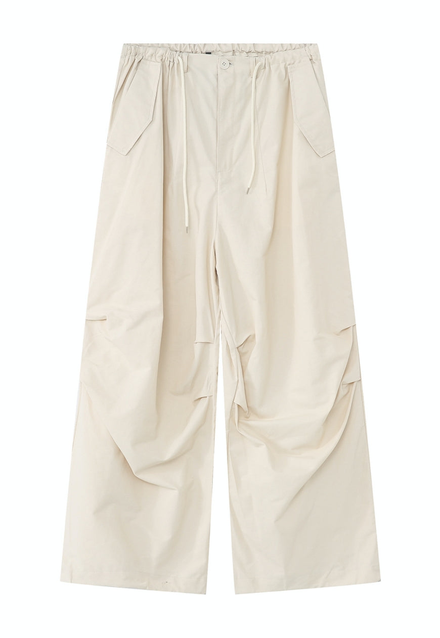 Unisex Loose Drape Elastic Trousers