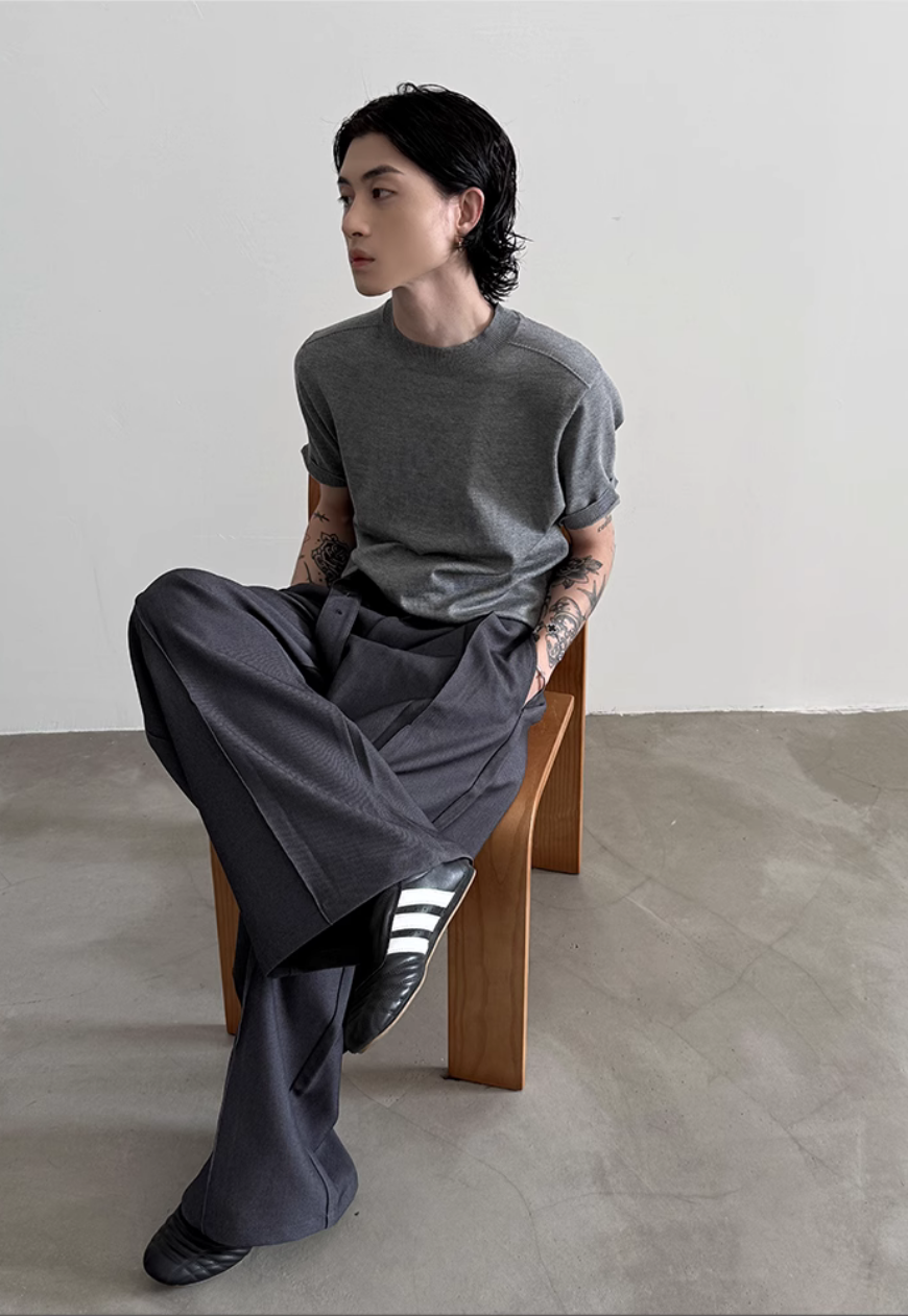 Men's Stand collar sweater