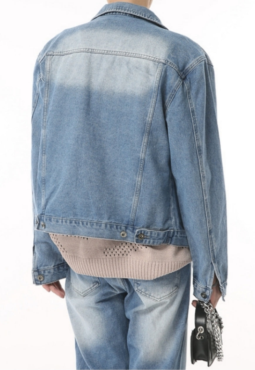 Men's flared denim jacket