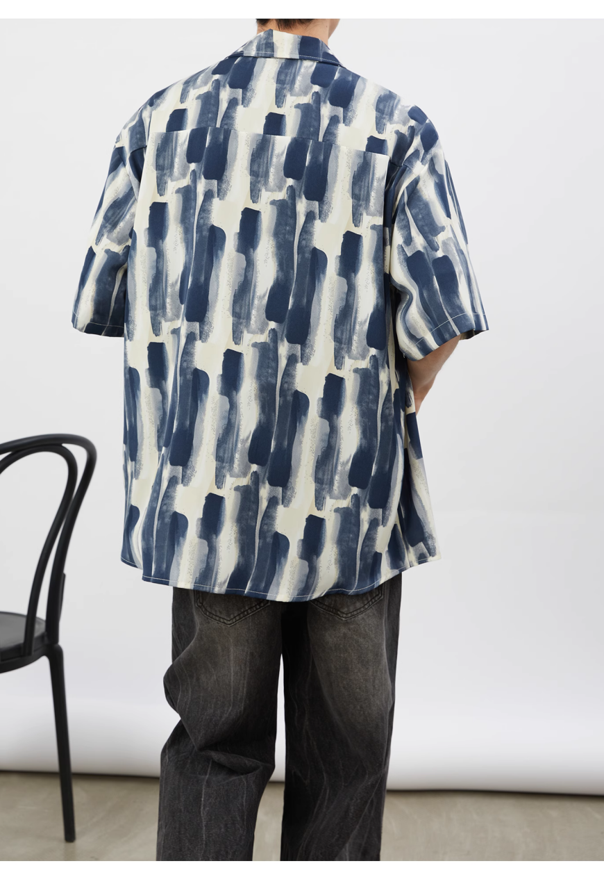 Men's Design inspired oil painting shirt