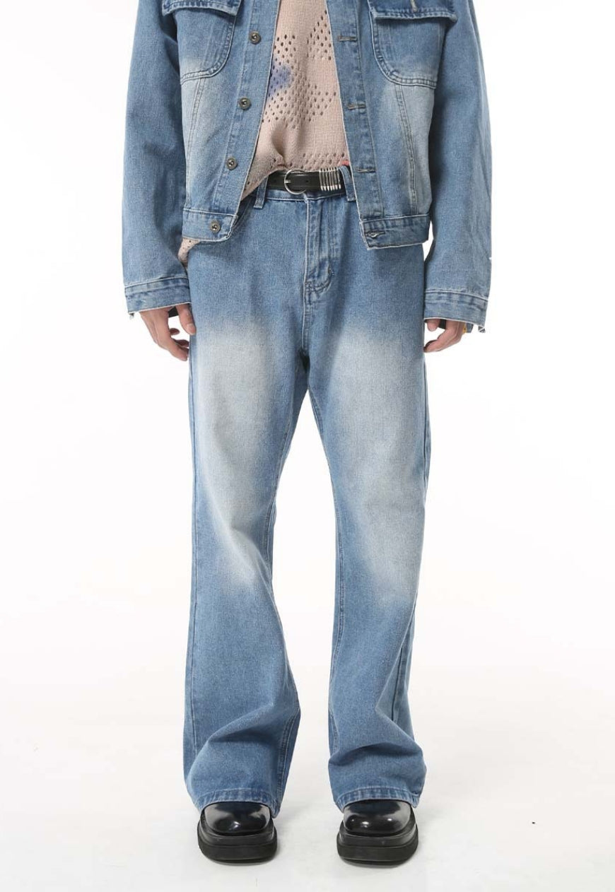 Men's flared denim jacket