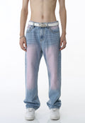 Unisex Graffiti Smudged Gradient Jeans