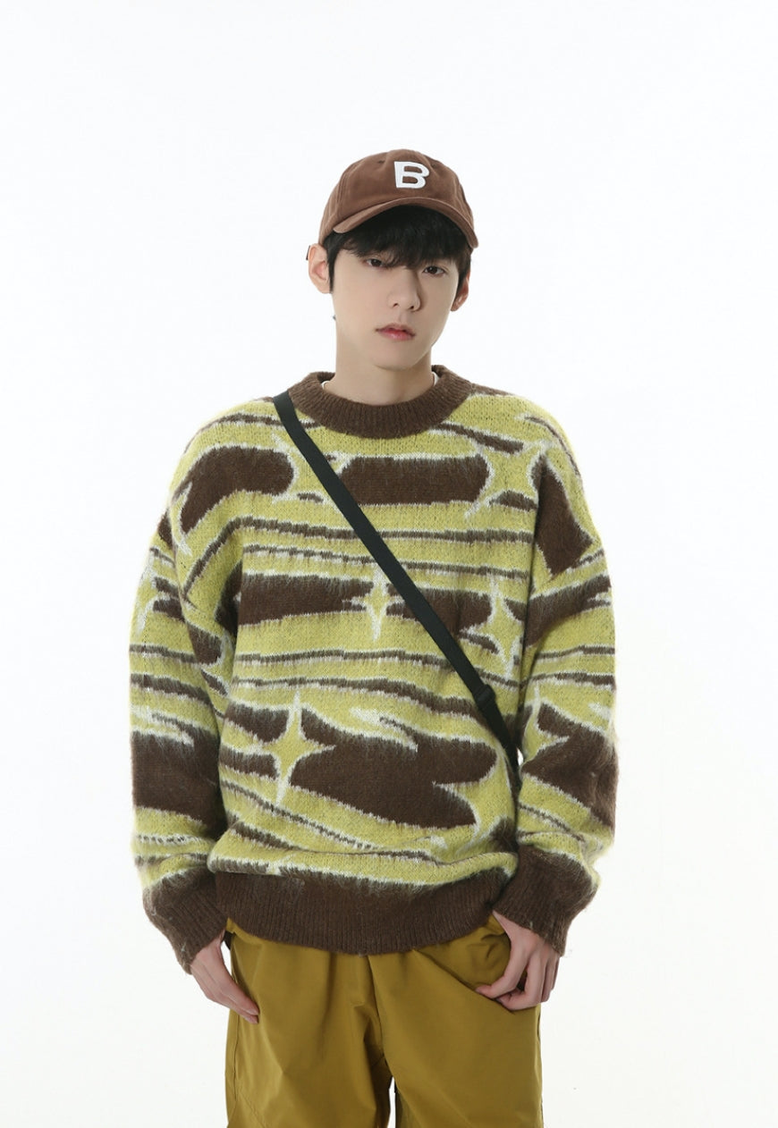 Men's Retro contrast sweater