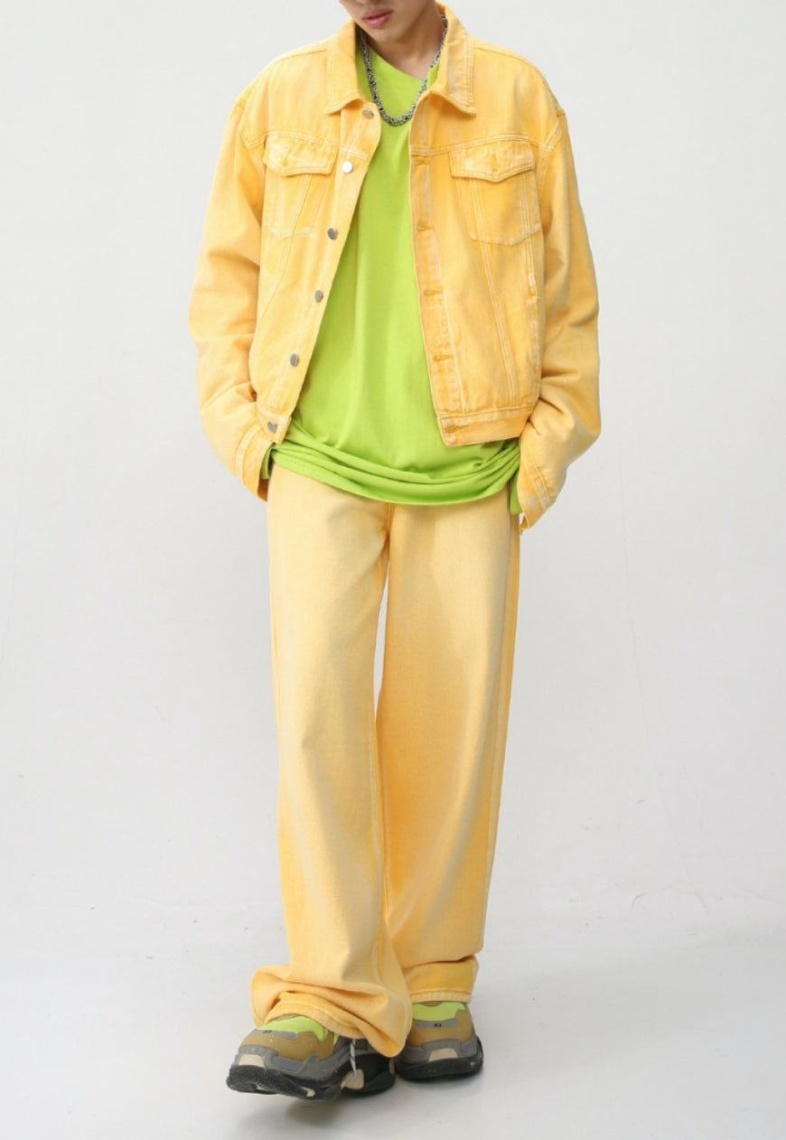 Men's spring summer casual denim suit