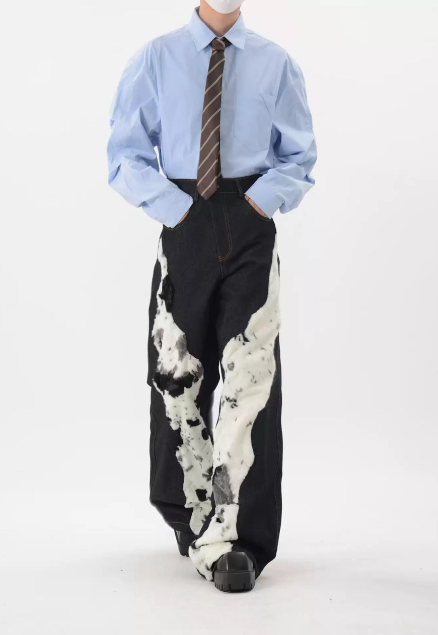 Deconstructed Denim Jeans