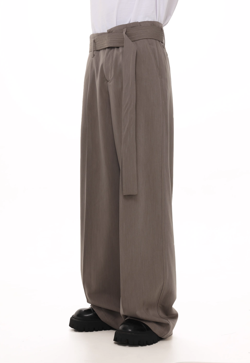 Men's Ribbon-decorated trousers