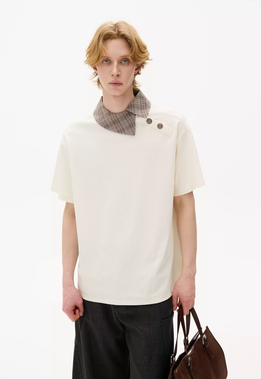 Men's Vintage Asymmetric Camp Shirt